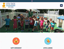 Tablet Screenshot of littleduckdayschool.com